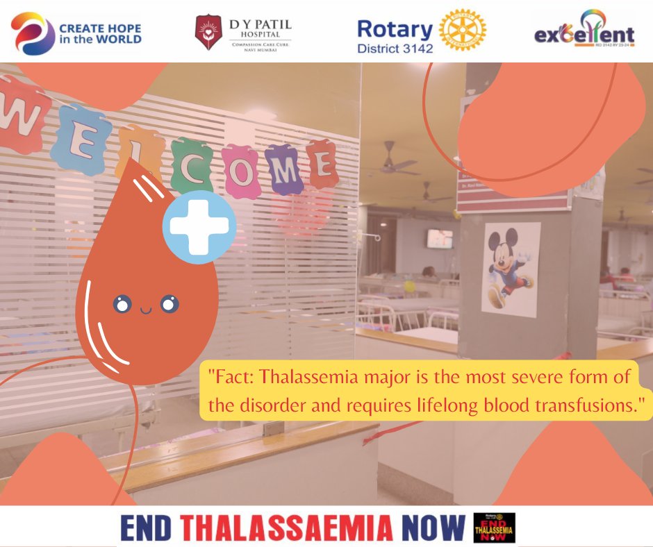 End Thalassemia Now Project by #Rotary Dist 3142 and Rotary Club of Navi Mumbai

Information #5

#RotaryDist3142 @ridist3142

#EndThalassemia #CureThalassemia #FightThalassemia #StopThalassemia #ThalassemiaTreatment #India #Mumbai #Maharashtra #Charity #Donate