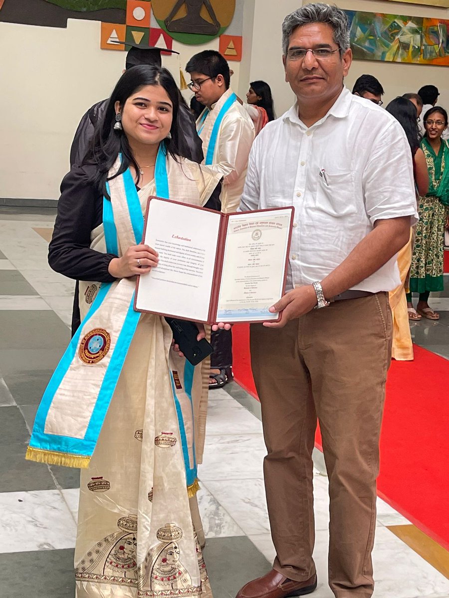 Delighted to share that I've officially graduated and received my BSMS degree in chemistry! It marks the end of a remarkable five-year journey. Grateful to my thesis supervisor, lab members, friends, and family for their unwavering support. Excited for what lies ahead!