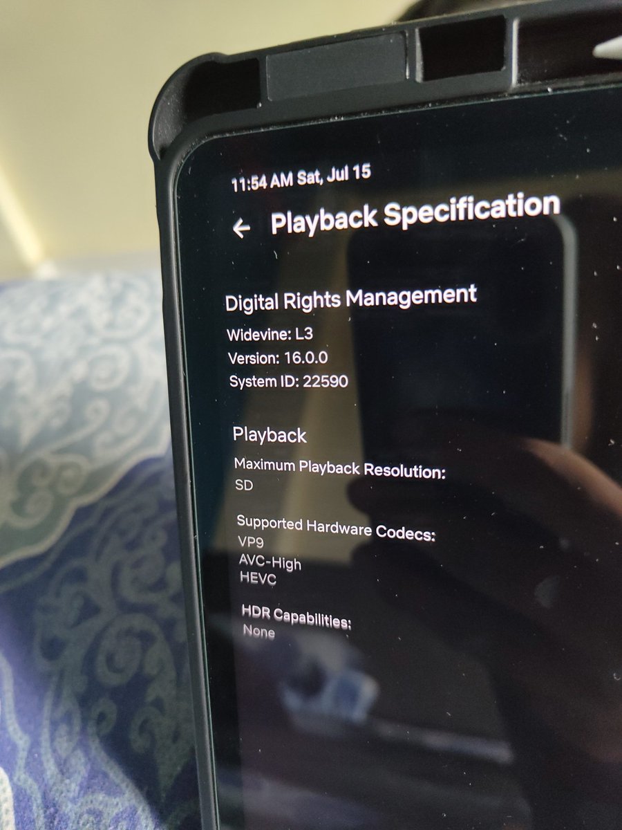SatyamSengupta's tweet photo. @MiIndiaSupport @XiaomiIndia @Xiaomi as I checked that Mi Pad 6 supports Widevine L1 But Why does my Pad 6 show Widevine L3?

I tried Contacting all the customer support helplines but Got No resolution. Is this What Xiaomi has become? https://t.co/CCMY73EwW0