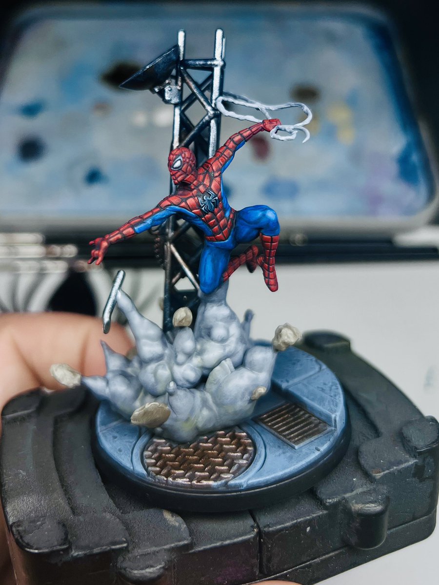 Mattpaint13's tweet photo. Bit of mcp love ! Spider-man! 🤘🏻🤘🏻

#paintingminiatures 
#Paintingprotocol
#marvelcrisisprotocol 
#marvel https://t.co/8JZ9jQlydl