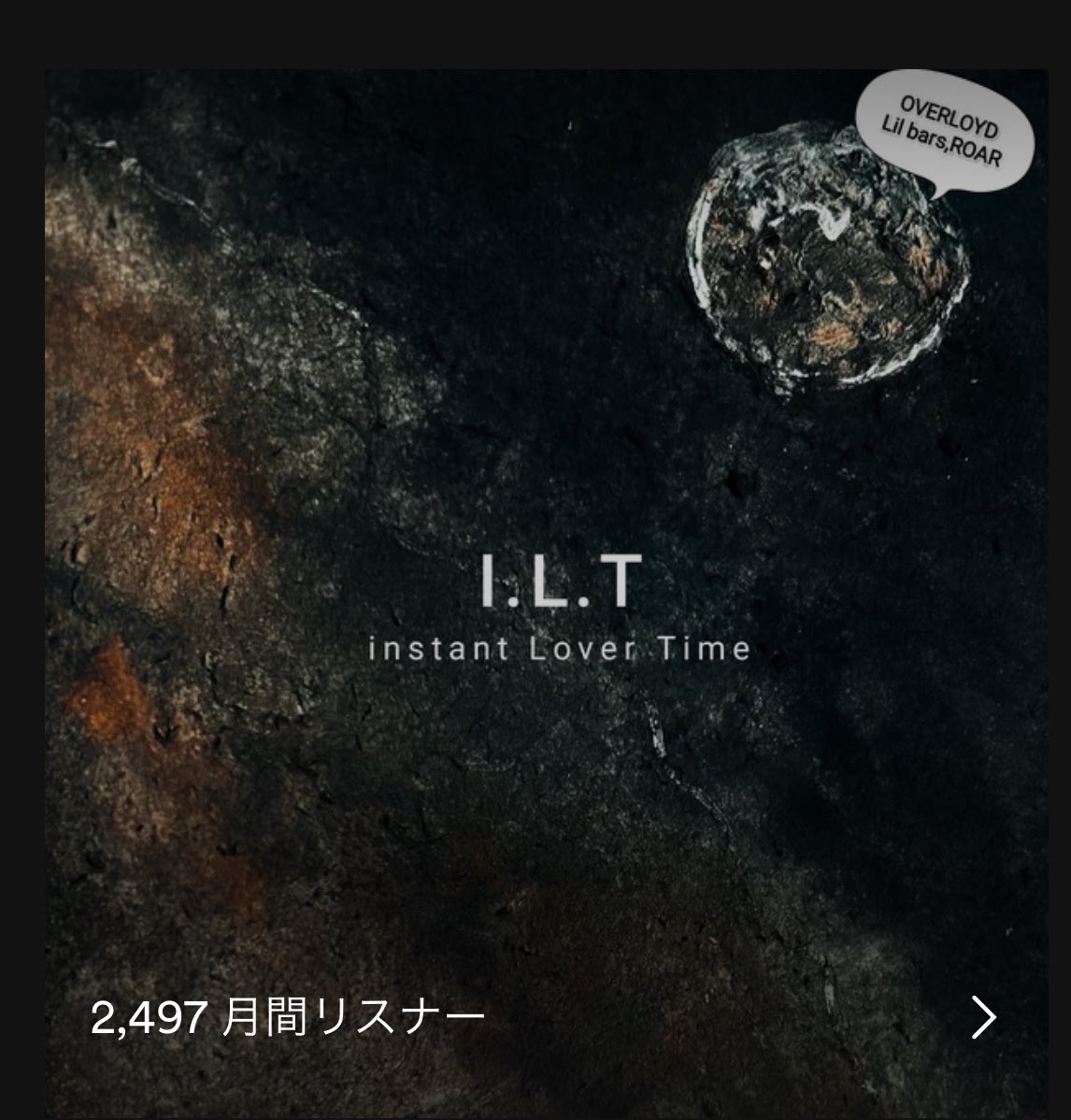 0verworks's tweet image. 皆聴いてくれてありがとう！
月間リスナー2500人に聴いてもらったのホントありがとうキャリアスタートは2000年様々な出会いの中、様々なイベントでMC
【fast single】
I.L.T 〜Instant Lover Time〜
OVERLOYD feat. Lil bars,ROAR
prod. @ROAR_ROARYAL
良かったらまた聴いて
linkco.re/uE0CdzSP