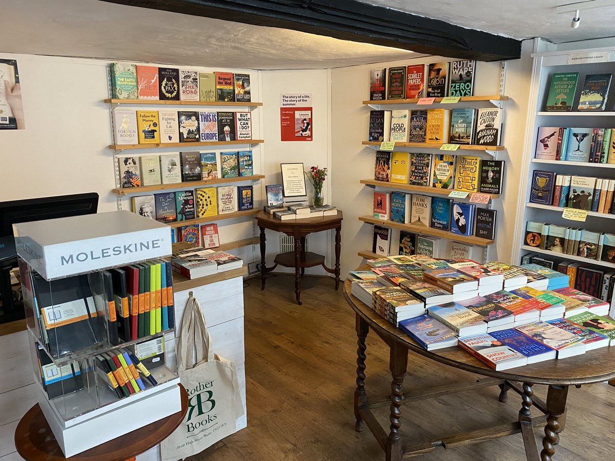 The shop is open from 9am today for all your bookish weekend needs but will be closing a bit earlier than usual at 3.30pm - apologies for any inconvenience caused