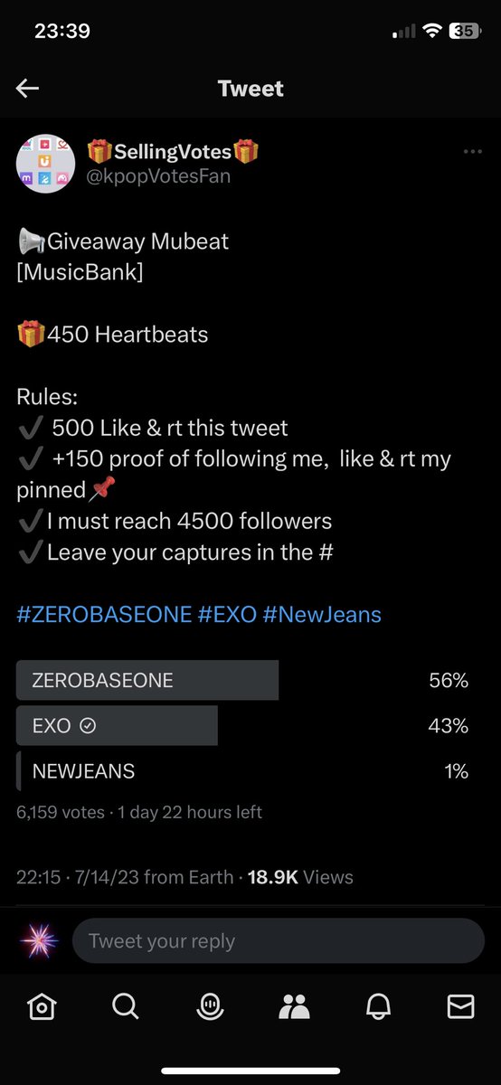 VeLo6104's tweet photo. @kpopVotesFan Done for #EXO https://t.co/xRQc0Rhkob