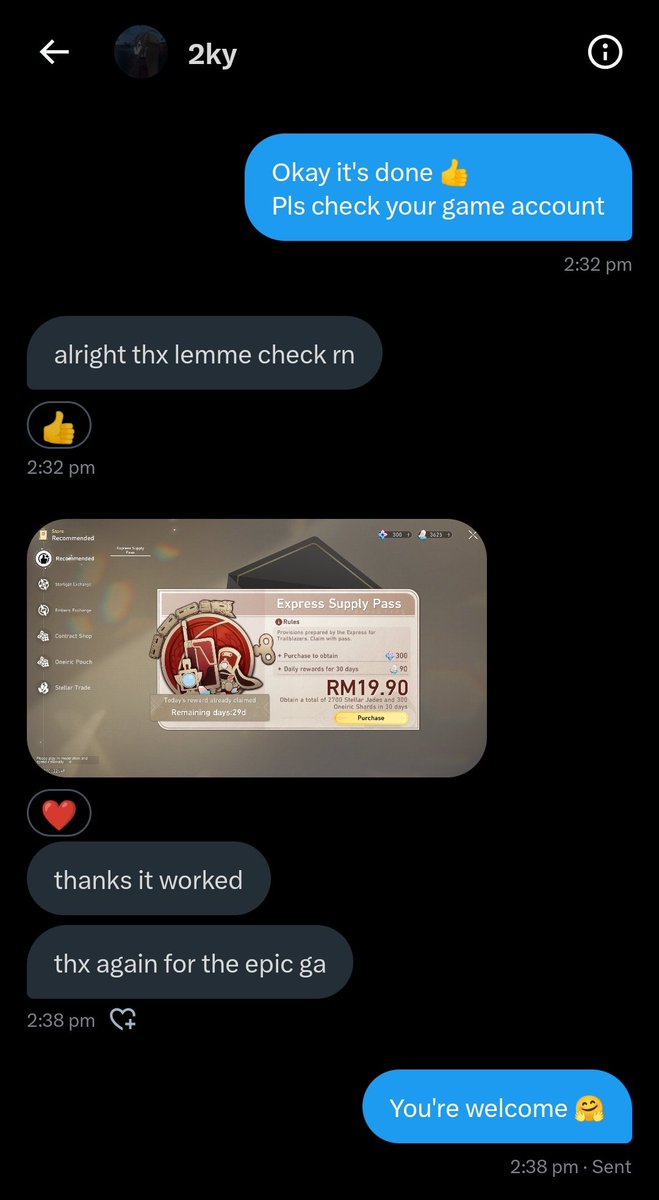 Special Pass Winner #HSRGIVEAWAY