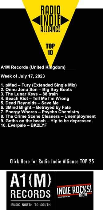 Congrats to all, thank you @A1mradioshow @A1MRecords @indierocksuk @RadioIndieA 💓❤🖤
@TheLunarKeys @BeachRiot @3mindblight @EnergyWhores @SceneCleaners and all