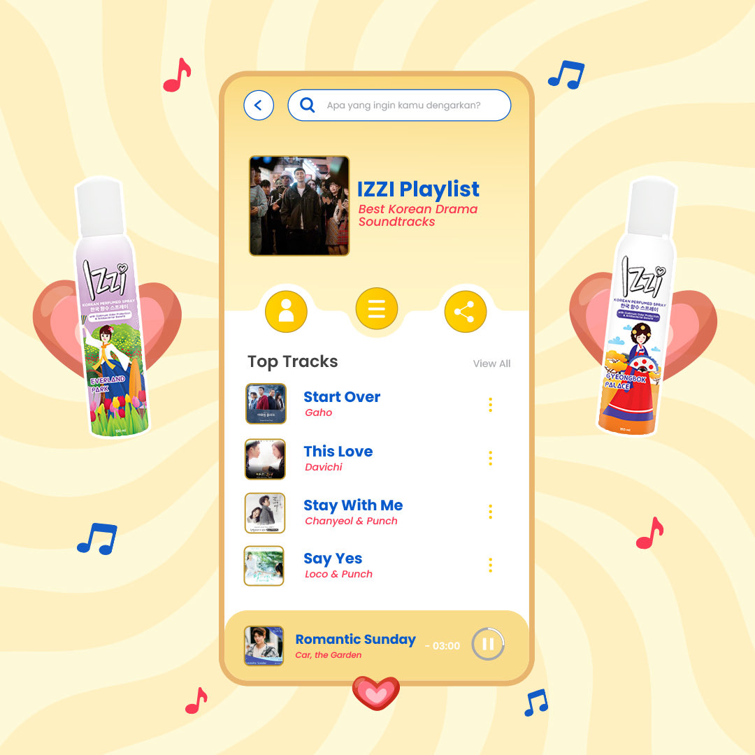 Happy weekend, Mizzi!

Every time I listen to the osts of kdrama, I automatically miss and want to rewatch the drama, Mizzi is the same, isn't it? 🥺🎶

What is Mizzi's favorite kdrama? Comment below yuk✨

#IZZIParfum #Loveable #Saranghae #IZZItobeLoveable