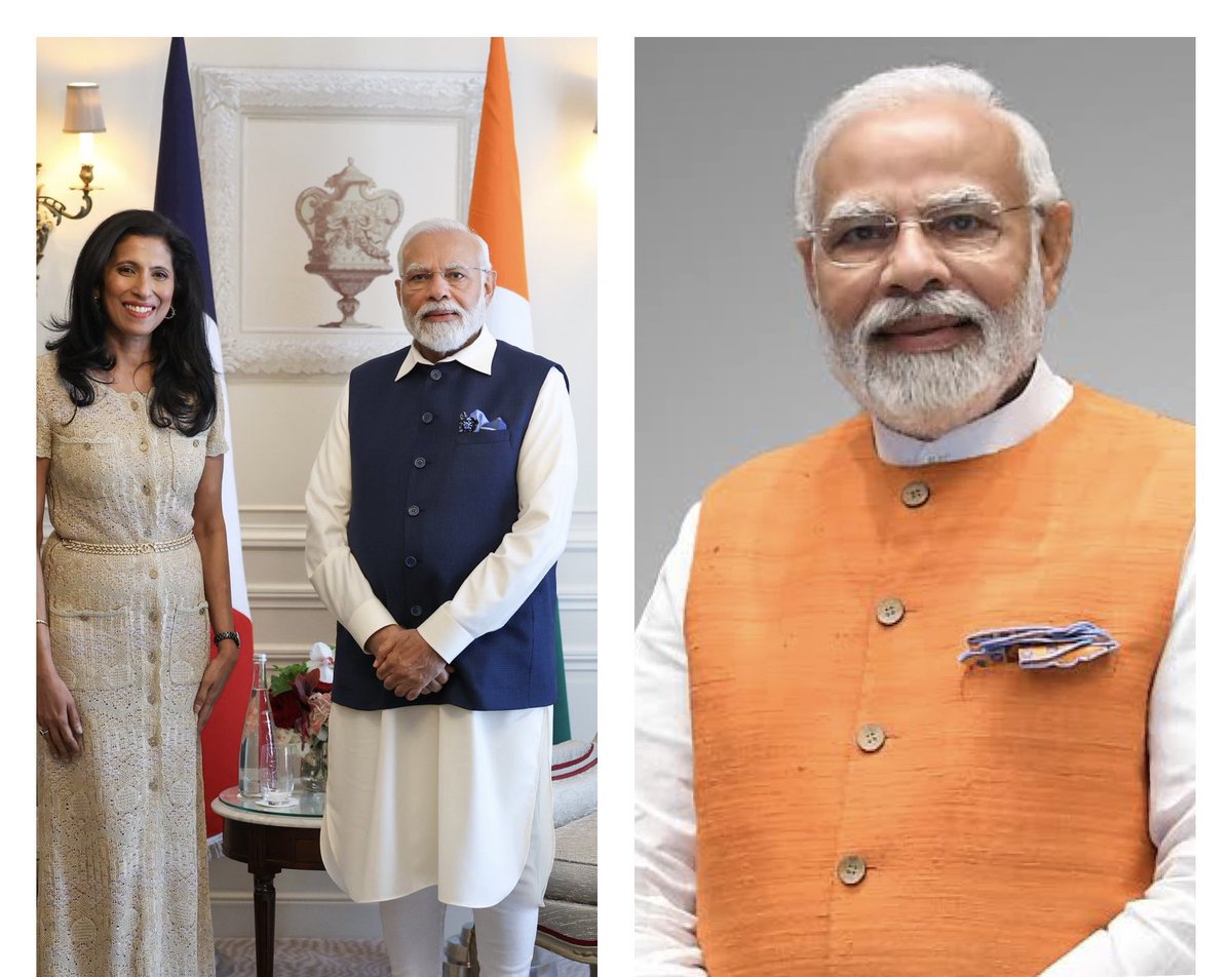 sonalkalra's tweet image. PM Modi has the capacity to look so good. This silhouette of round edges of the kurta and specially the collars over the longer waist coat are not doing justice. Ditch the collars Modi ji please…