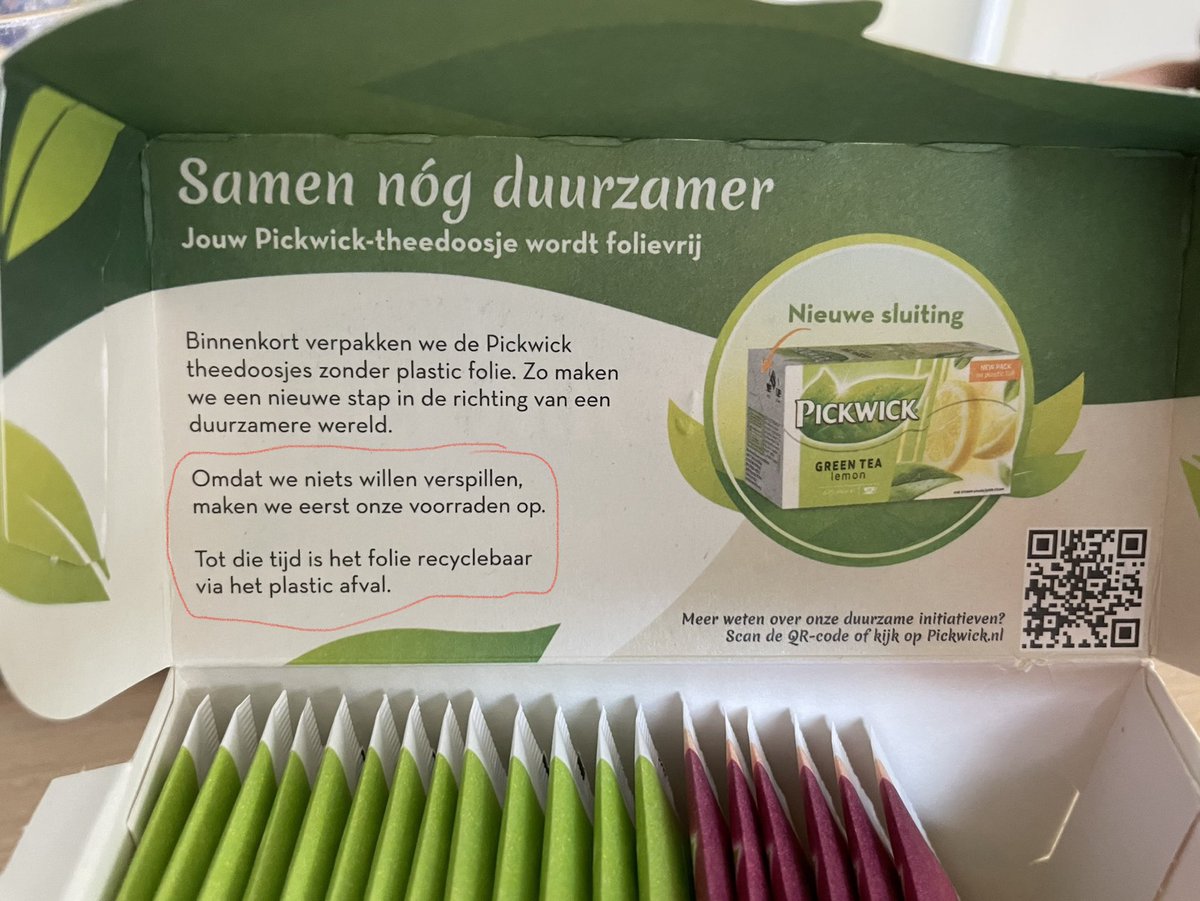 Berriedemik's tweet photo. Ik heb dit nu 3x gelezen, maar snap het niet. ⁦⁦@DouweEgbertsNL⁩ is het niet duurzamer om de rol plastic direct te recyclen? https://t.co/Xiw6w8LIbO