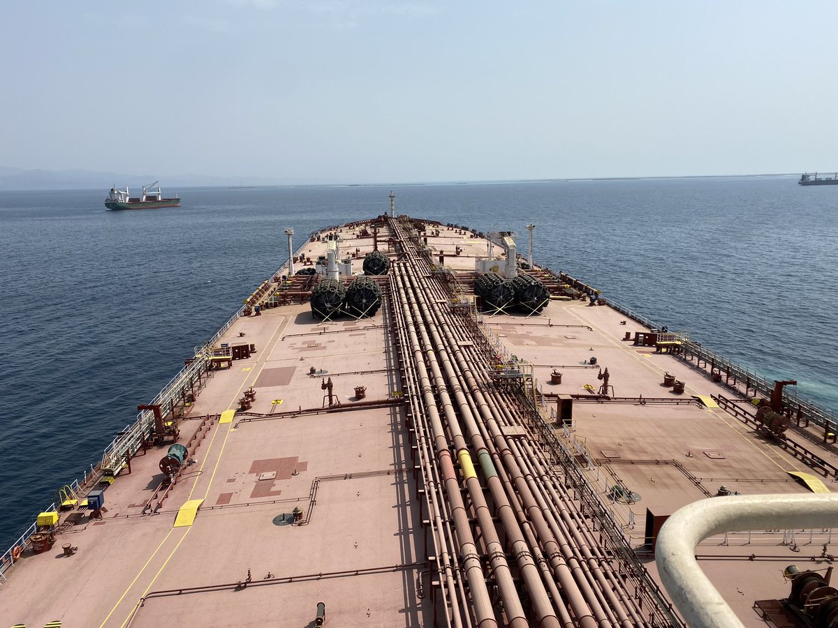DavidGressly's tweet image. The replacement vessel Nautica set sail from #Djibouti today at 09:45 en route to Yemen’s Red Sea coast to take on 1 million barrels of oil from the  decaying #FSOSafer supertanker. I am excited to be aboard and for the start of the oil transfer next week!