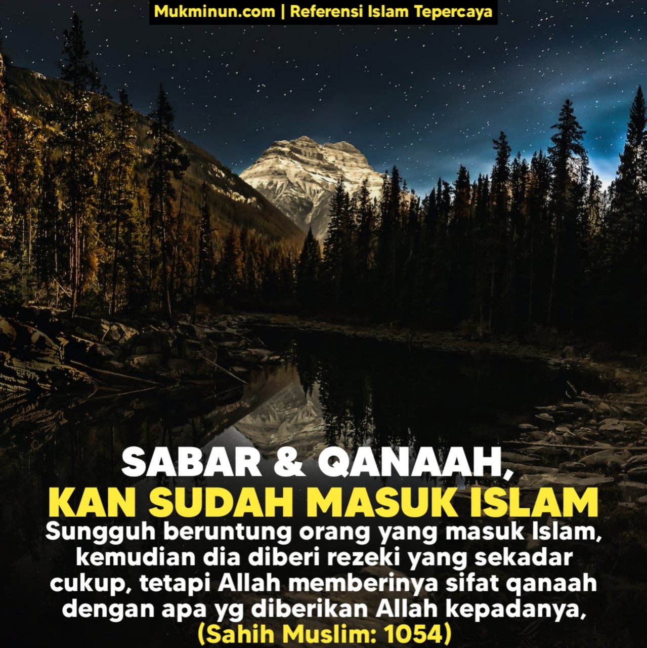 Qanaah setelah masuk islam