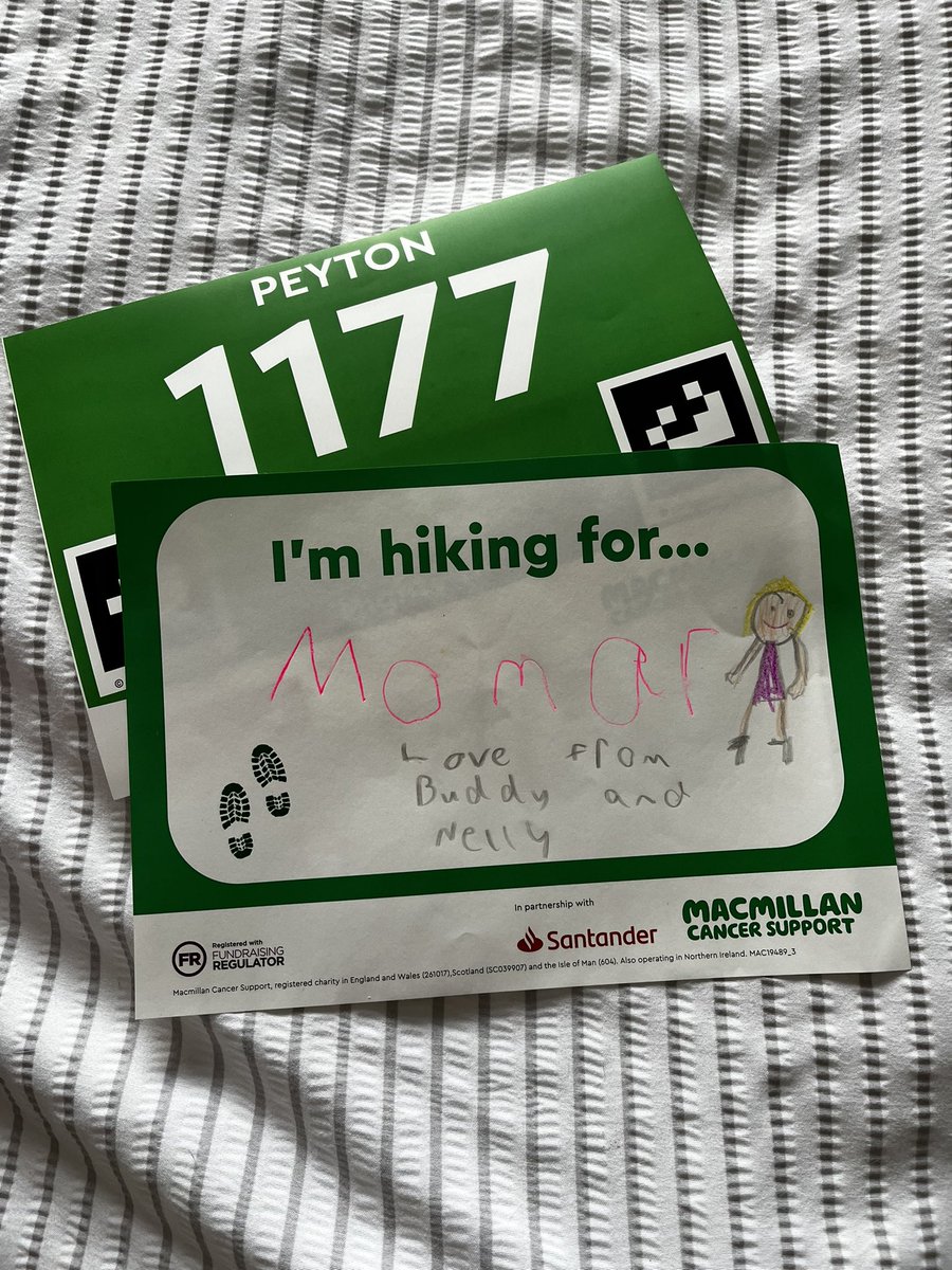 It’s that time of year again…I don’t know how ready I am to walk 26 mile but Buddy came with this this morning and melted my heart! 💚🤍

justgiving.com/fundraising/pe…
