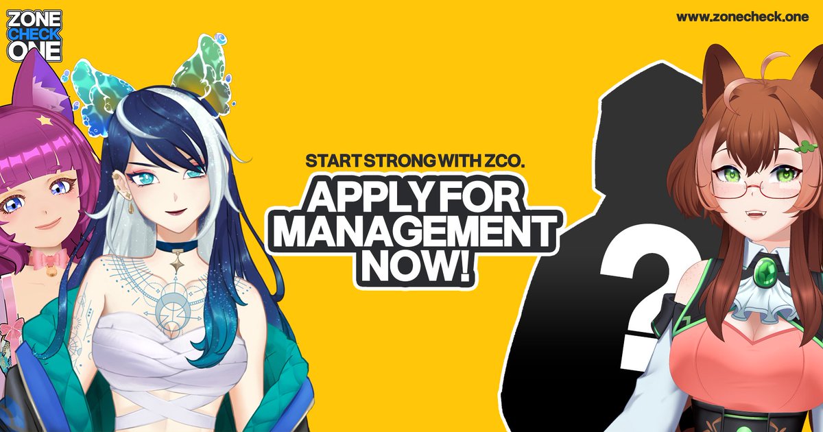 ZoneCheckOne's tweet photo. 🟡 Talent Management Slots OPEN‼️ 🟡
Need some background support for your content creation journey? Or as a Vtuber? ZCO is ready to help, and tailor accordingly to your needs🌟
#ZCOManagement

⬇️ Interested? Details &amp; application below! ⬇️ https://t.co/TfpEy659yD