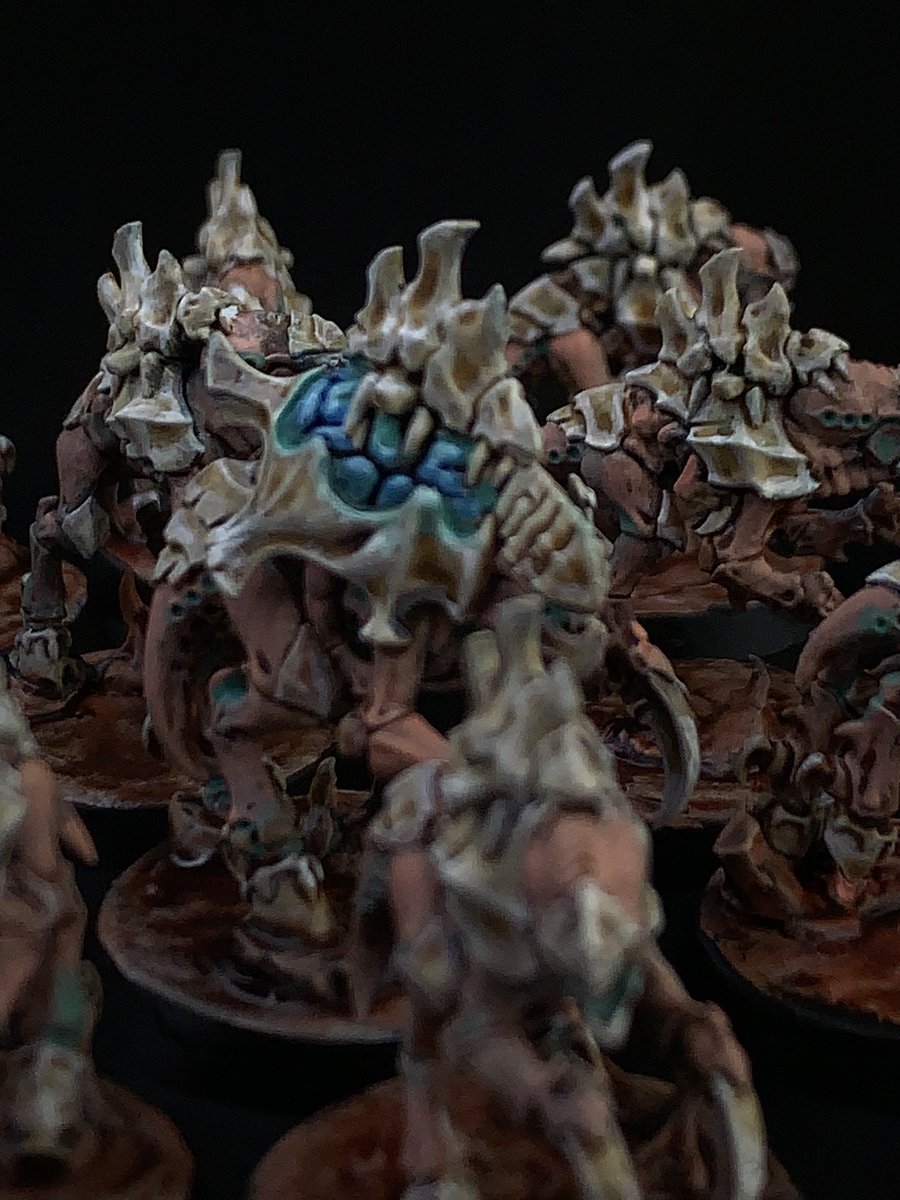 BionicSoup's tweet image. Finished off the neurogaunts. So making solid progress to hopefully get all these nids done by the end of the month. #warhammer #WarhammerCommunity #warhammer40k #tyranids #PaintingWarhammer