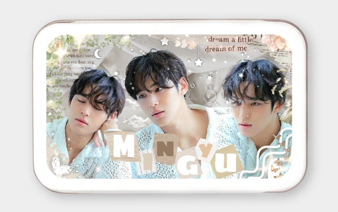 민규 틴케이스가 왔서요! 이벤트로 신청 가능합니다☘️