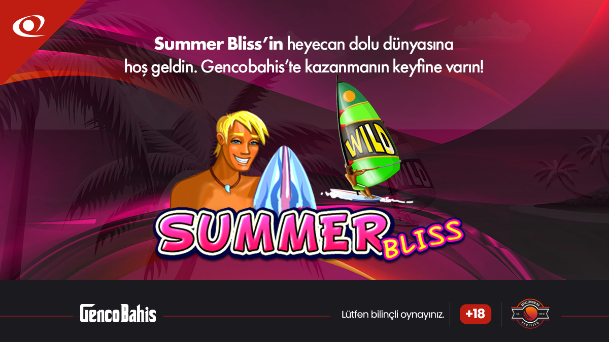 Summer Bliss slotu %96'lık RTP oranı ile yazın sıcağını ayağınıza getirecek! 🏄‍♂️

🎰 En iyi slot oyunları Genco’da!
🤩 Rekor kazançlara var mısın?

Her gün 500₺'ye kadar %50 nakit slot bonusu Genco'da! 🎁  

GencoBahis 👉🏻 shoort.us/gencobahis

#GencoBahis #Slot