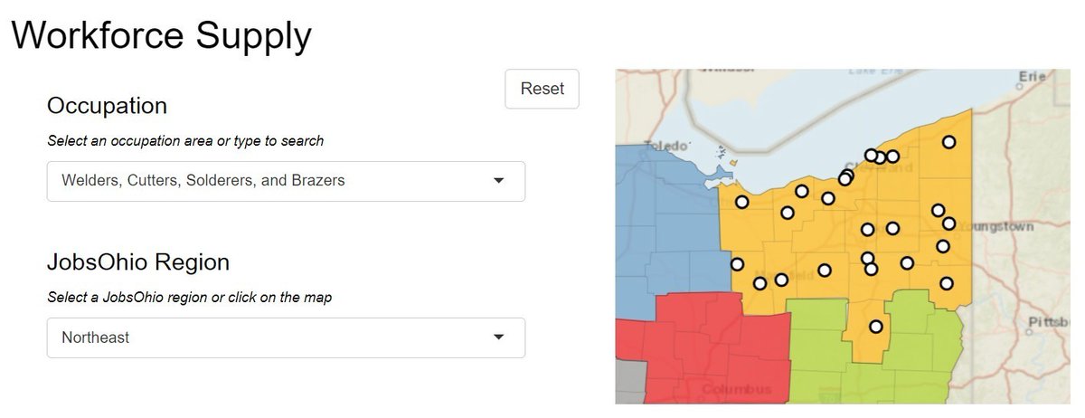 WorkforceDataTools -- a new OhioMeansJobs resource -- can help #Ohio #manufacturers evaluate the local labor force supply & future employment projections. See it at https://t.co/KUiH7c4JRp https://t.co/X7o9FimRLh