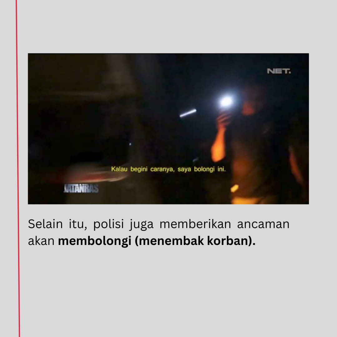 YLBHI's tweet photo. Polisi bahkan mengancam akan menembak OK.

Ini adalah cuplikan video yang sempat disiarkan. https://t.co/ZU5wtXDke5