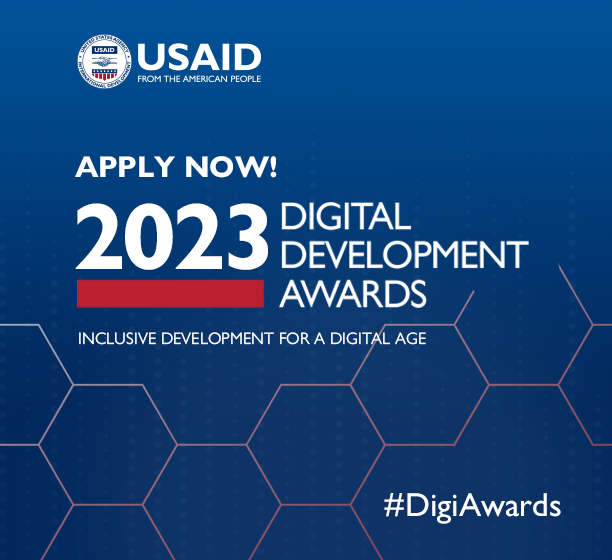 USAID's tweet photo. We’ve launched the 2023 Digital Development Awards! Have you implemented a USAID-funded project or activity that effectively utilizes digital technology? If so, you may be eligible to apply: https://t.co/FwCVF3FVKR #ICT4D #digitaldev https://t.co/3DUmTHvgz1