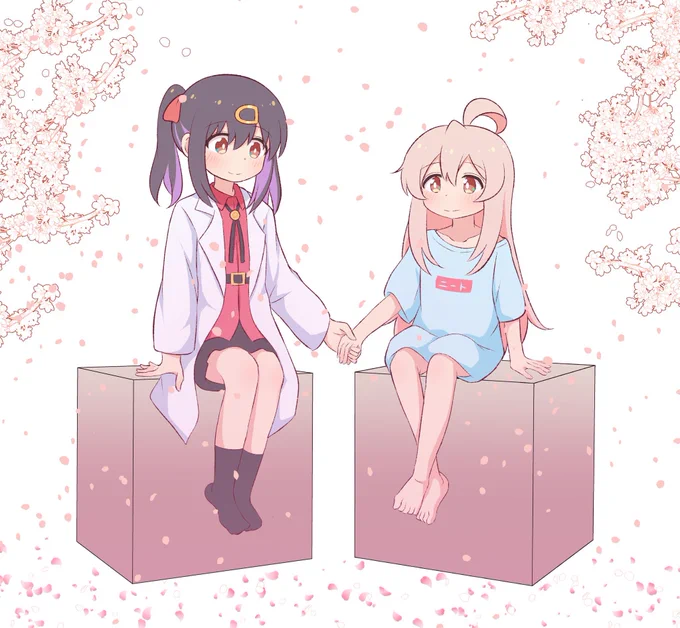 まひろちゃんとみはりちゃん #おにまいお絵描き