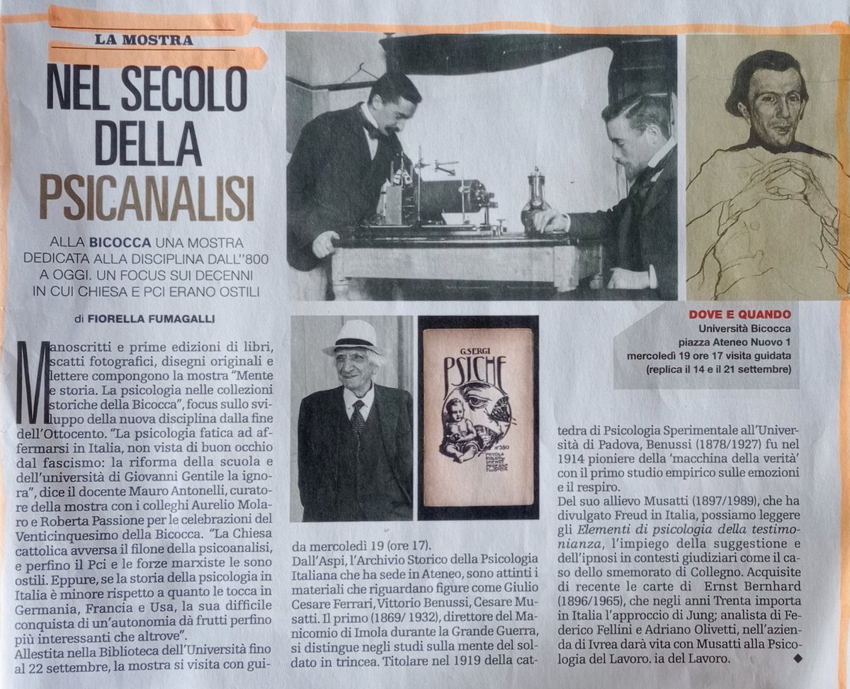 Aspi - Archivio storico della psicologia italiana tweet media