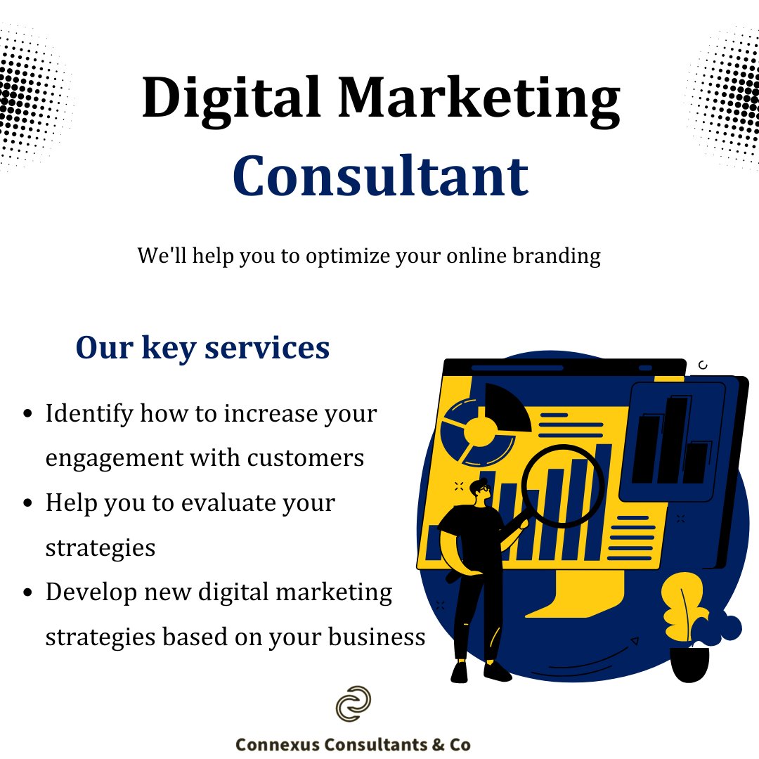 connexus_co's tweet photo. Want to enhance your online presence and boost your brand's success? I'm a Digital Marketing Consultant here to provide you with cutting-edge strategies.

Contact Us:
 📞 +203 086 7716
 🌎 https://t.co/iSa8cneuQS

#DigitalMarketing #OnlineMarketing #seo #connexusconsultantsco https://t.co/SyQDTH2ihN