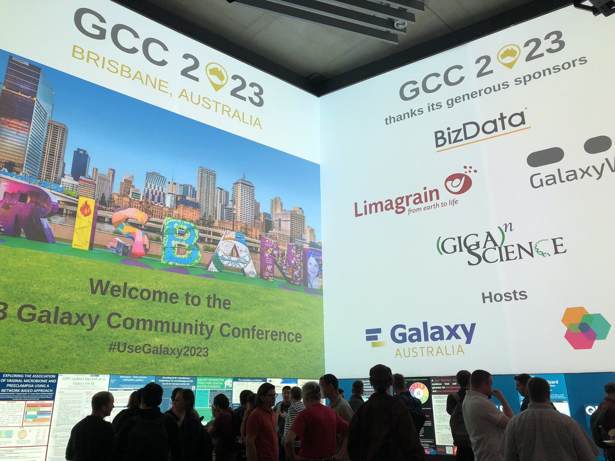 Galaxy Australia (@galaxyaustralia) on Twitter photo As we wrap up the GCC CoFest, the #usegalaxy2023 Galaxy Community Conference in Brisbane draws to a close. We are all so grateful to our generous sponsors whose support made the magic happen! Sincere thanks to <a href="/BizData_News/">BizData</a> <a href="/Limagrain/">Limagrain</a> <a href="/GxyWorks/">GalaxyWorks</a> <a href="/GigaScience/">GigaScience</a> and host venue <a href="/QUT/">QUT</a> As we wrap up the GCC CoFest, the #usegalaxy2023 Galaxy Community Conference in Brisbane draws to a close. We are all so grateful to our generous sponsors whose support made the magic happen! Sincere thanks to <a href="/BizData_News/">BizData</a> <a href="/Limagrain/">Limagrain</a> <a href="/GxyWorks/">GalaxyWorks</a> <a href="/GigaScience/">GigaScience</a> and host venue <a href="/QUT/">QUT</a>