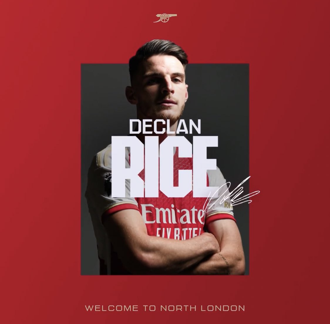 afcstuff's tweet photo. Official: Arsenal have completed the signing of Declan Rice from West Ham on a long-term contract.

Welcome to The Arsenal, @_DeclanRice! ❤️ #afc https://t.co/U92Ufzpi6b