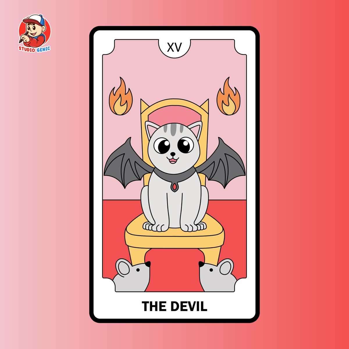 GenicStudio's tweet photo. Oracle Tarot Cards! Contact me at👉https://t.co/AKB3WxZJPV

#illustration #cartoon #digitalart #freelancer #indonesian #illustrationart #fiverr #fiverrgig #fiverrseller #art #opencommissions #design #graphic #artist #artwork #draw #commission #oracletarot #tarotcards #thedevil https://t.co/Z8iSIem2Cg
