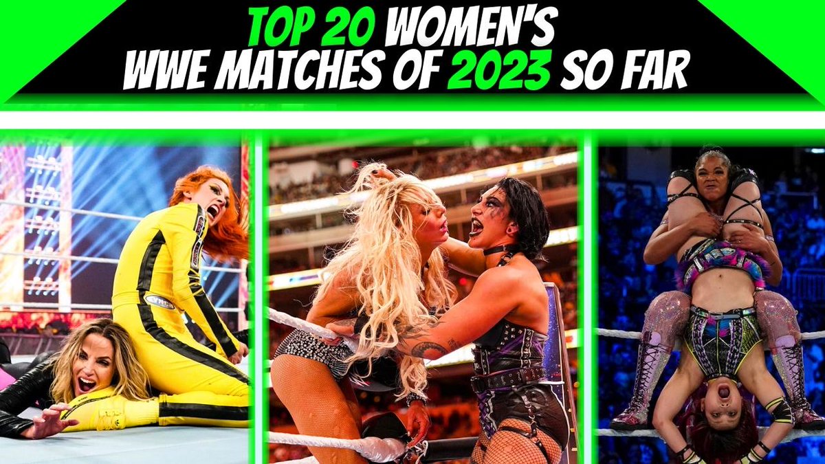 RANKING TOP 20 WOMEN'S WWE MATCHES OF 2023 SO FAR
https://t.co/ApWzSzwGv3

Newest video features names such as Becky Lynch, Charlotte Flair, Rhea Ripley, Bianca Belair, Trish Stratus, Bayley, IYO Sky, Dakota Kai, Liv Morgan, Ronda Rousey, Alexa Bliss, Asuka & MORE!

#WWE https://t.co/EYeNt4hkub