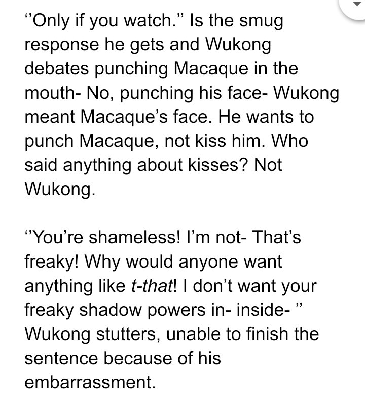 saltysage13's tweet photo. A snippet cuz I don't have my computer yet so despite also finishing editing it might take me a day or two to upload the fic... #monkiesin #shadowpeachsin https://t.co/sJPP8qK8Sg