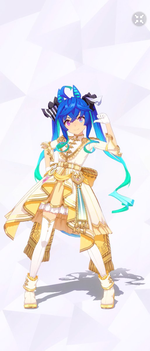 ツインターボ(ウマ娘) 「ヒラヒラしてる方もお姫様みたいでかわいいねぇ!!!!!!!! 」|キーノートのイラスト