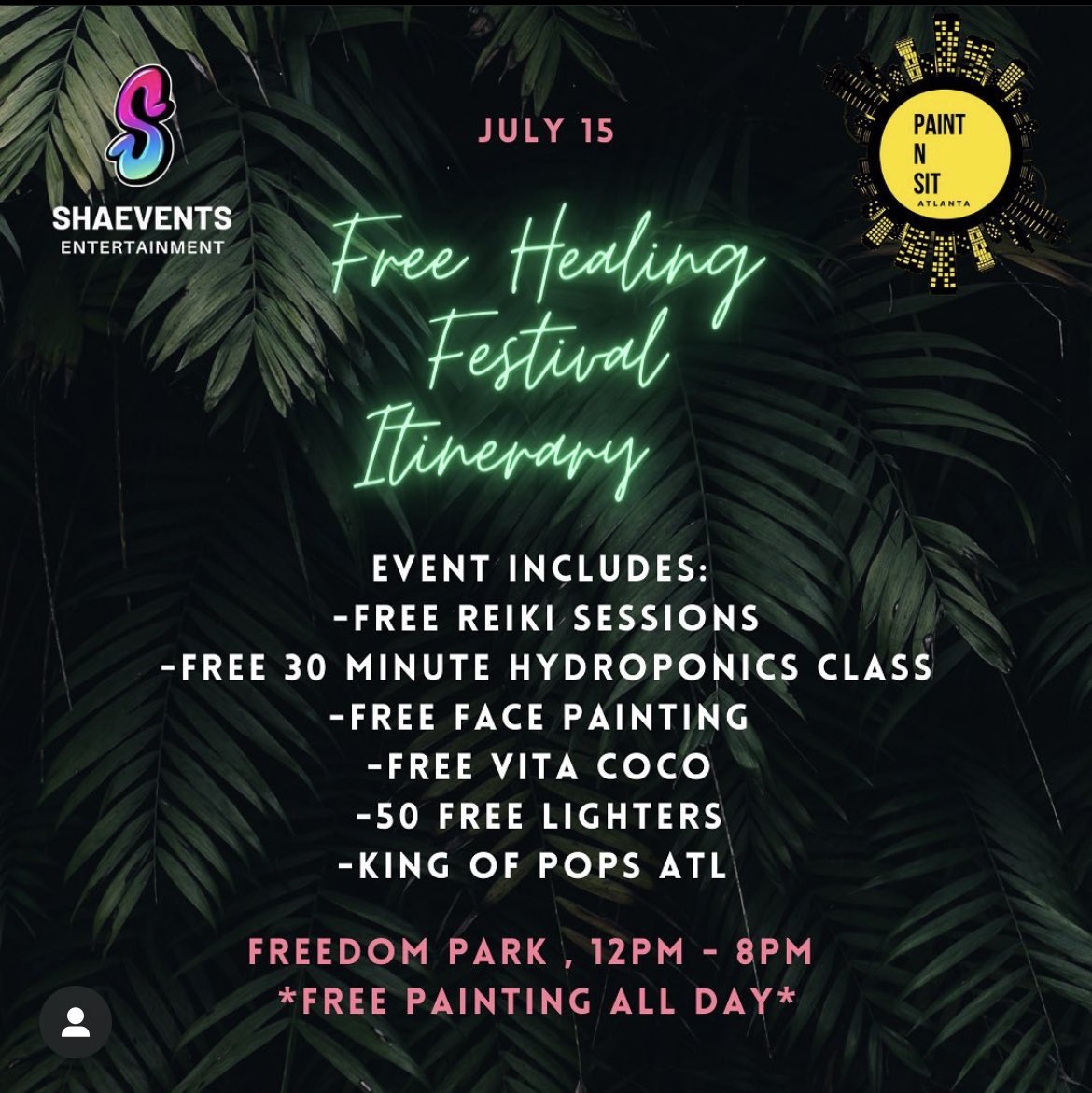 Shaevents_'s tweet photo. PSHF itinerary, parking instructions, and more event info ⬇️

DM us with any questions!

#Shaevents #PaintNSitATL https://t.co/g4sBo6BXQn
