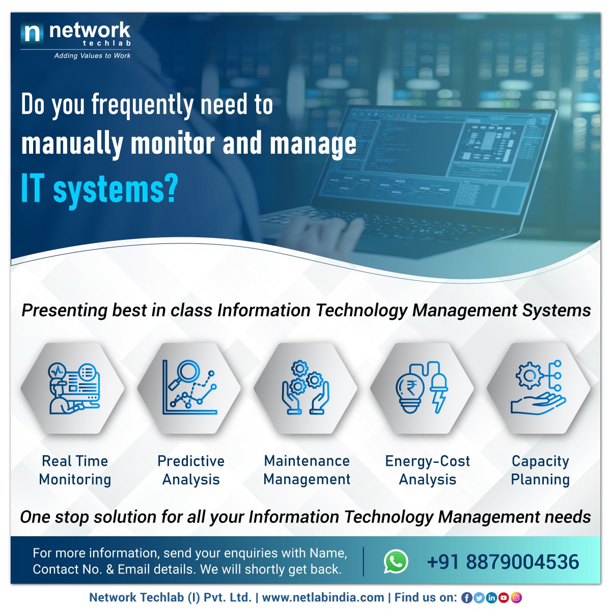 Master your IT Empire: Unleash the Magic of our IT Management System! ✨💻🔥

#ntipl #ITManagement #DigitalTransformation #EfficiencyBoost #StreamlinedOperations #TechnologyAdvancement