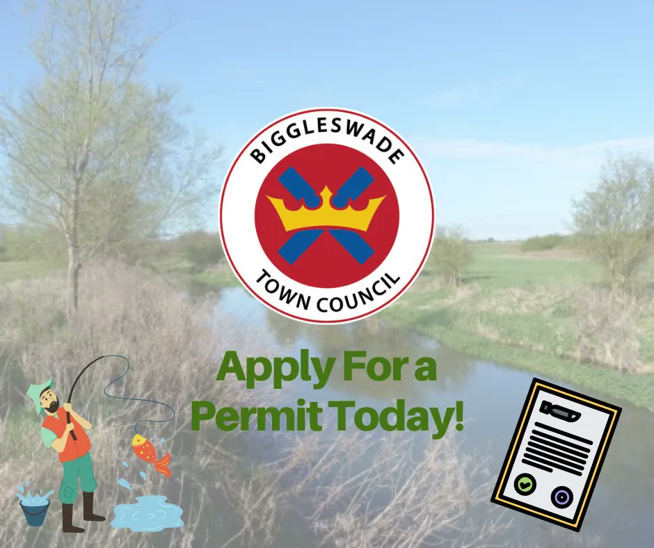 🎣 Reel in the fun with a Fishing Permit from Biggleswade Town Council! 

🐠🌟 Just fill out the form below, and submit your application to the BTC admin team for review. 🐟🌊

For more info: buff.ly/3NNRe7i

To apply, complete the following form: buff.ly/46qMAU4