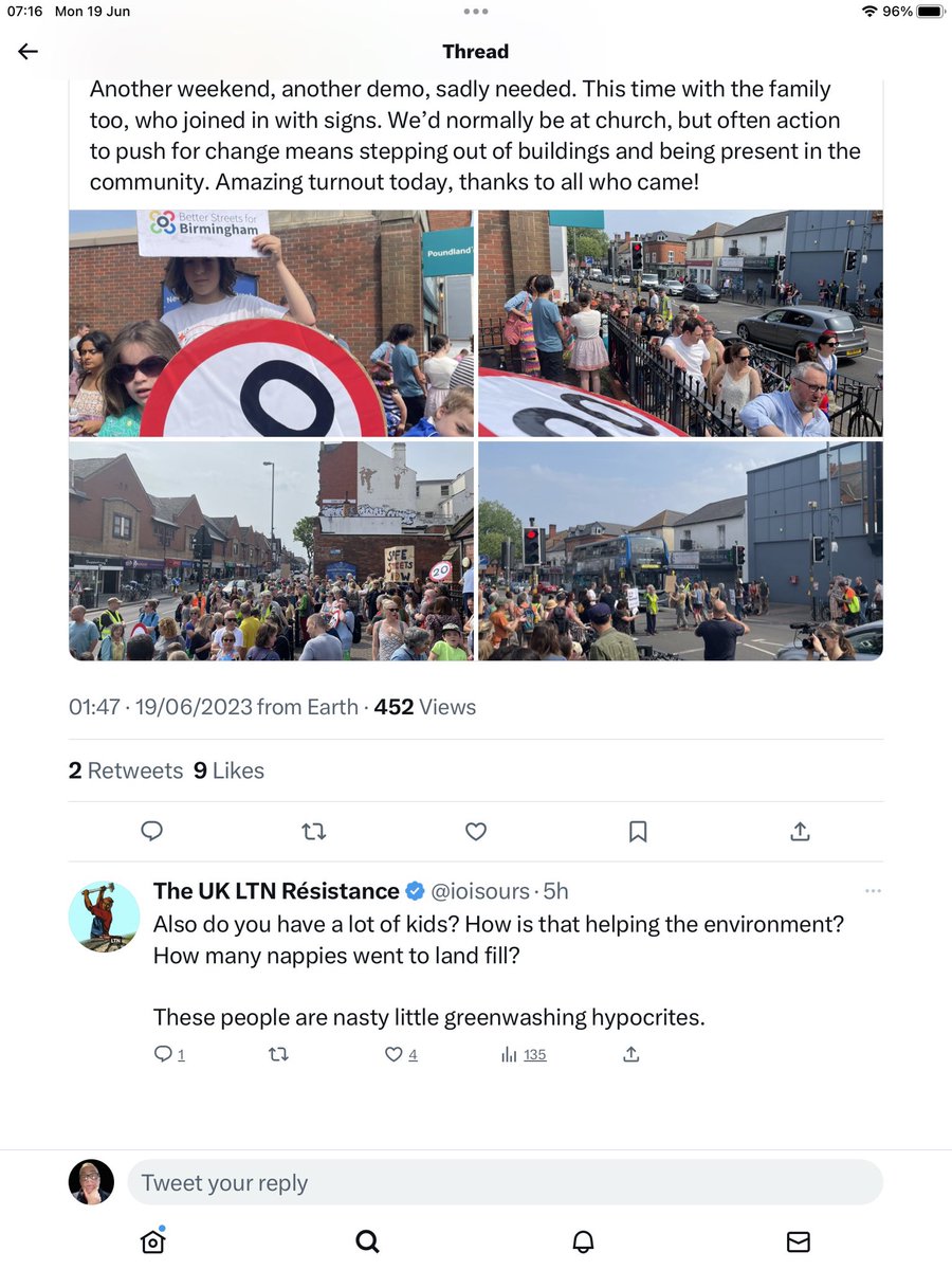 Covbluenose's tweet image. The @ioisours account continues to Tweet about LTNs, like below, and tries to take down ordinary folk from behind a cloak of invisibility.
Who are you @ioisours? Why not reveal yourself so that a normal conversation can be had rather than vitriol from behind a mask?