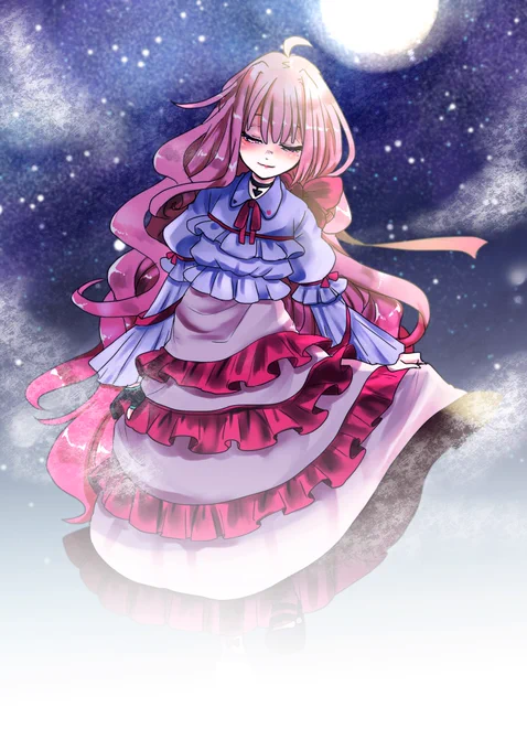 うましかユキ( )さんの線画をまたまた塗らせていただきましたー! 線画透過した関係で一部ちょっと線が飛んでるかもしれん……