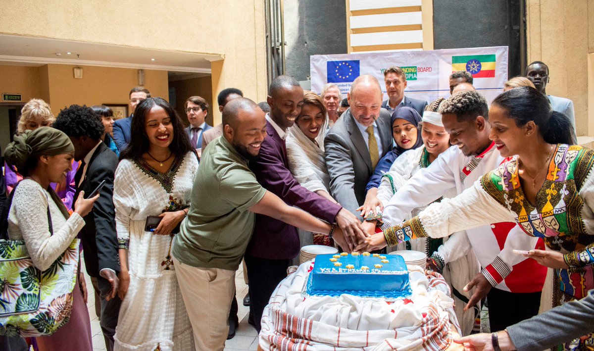 ysbethiopia's tweet photo. Our Youth Sounding Board in Ethiopia just marked its first year with all its passionate youths working alongside our young people  - we hope to be the voice for the voiceless to make an impact of change and action ! 
#youthvoicematters 
@RolandKobia @EUinEthiopia https://t.co/zgLXvylXo8