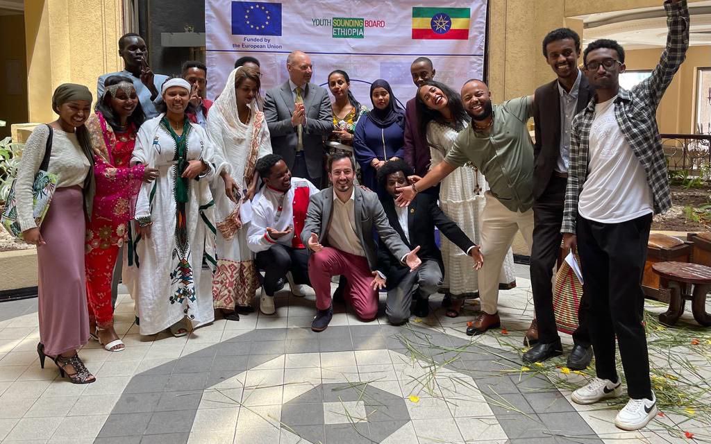 ysbethiopia's tweet photo. Our Youth Sounding Board in Ethiopia just marked its first year with all its passionate youths working alongside our young people  - we hope to be the voice for the voiceless to make an impact of change and action ! 
#youthvoicematters 
@RolandKobia @EUinEthiopia https://t.co/zgLXvylXo8