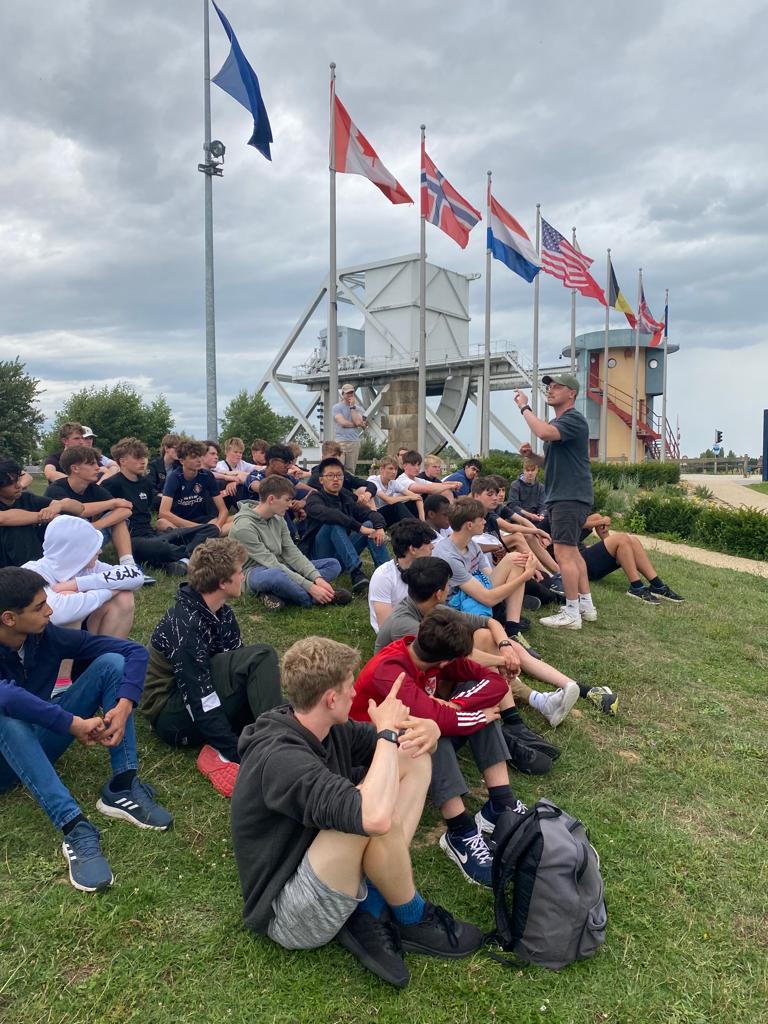 Day one of our D-Day residential - Pegasus Bridge. A visit to the Pegasus Bridge museum and memorial to discuss the actions of Major Howard and the Ox and Bucks in the early hours of the 6th June, 1944.