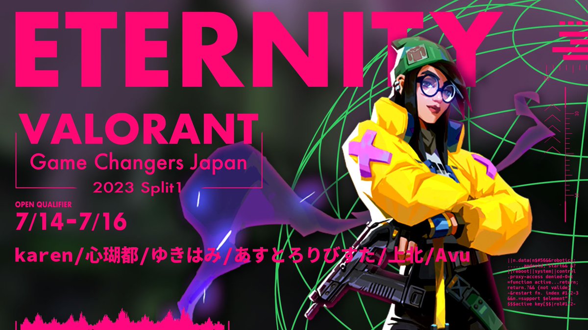 TE_Eternity's tweet photo. VALORANT Game Changers2023

LOWER BRACKET 
本日2回戦からスタート

🆚 Toy′s Gaming GC様

⏰18:00〜

本日も沢山の応援宜しくお願いします！！

#EtWIN
#VCTGameChangers
#VALORANT
#VGC https://t.co/VDYCHkYeYk