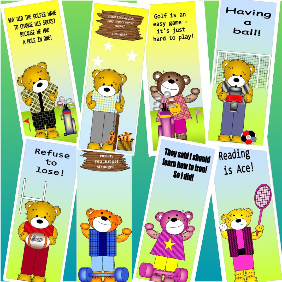 Are you a librarian?
A teacher? 
A literacy lead? 
Or just love reading? 
My gorgeous and easy to download bookmark sets are FANTASTIC value for money! Check them out at
besthandmade.co.uk/product/sporty…

#MHHSBD #readerscommunity #ukgifthour #schoolsupplies