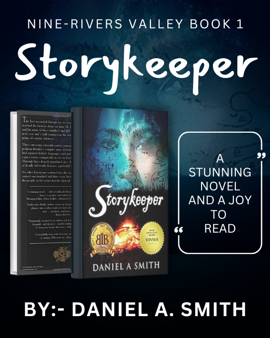 BookKnocks's tweet photo. In Storykeeper, Daniel A. Smith weaves a historic tale of Native Americans and the arrival of Hernando de Soto. #HistoricalFic #TragicLegacy #RichHistory #DanielASmith https://t.co/NTL51sGXTi https://t.co/NyYRyslT8K