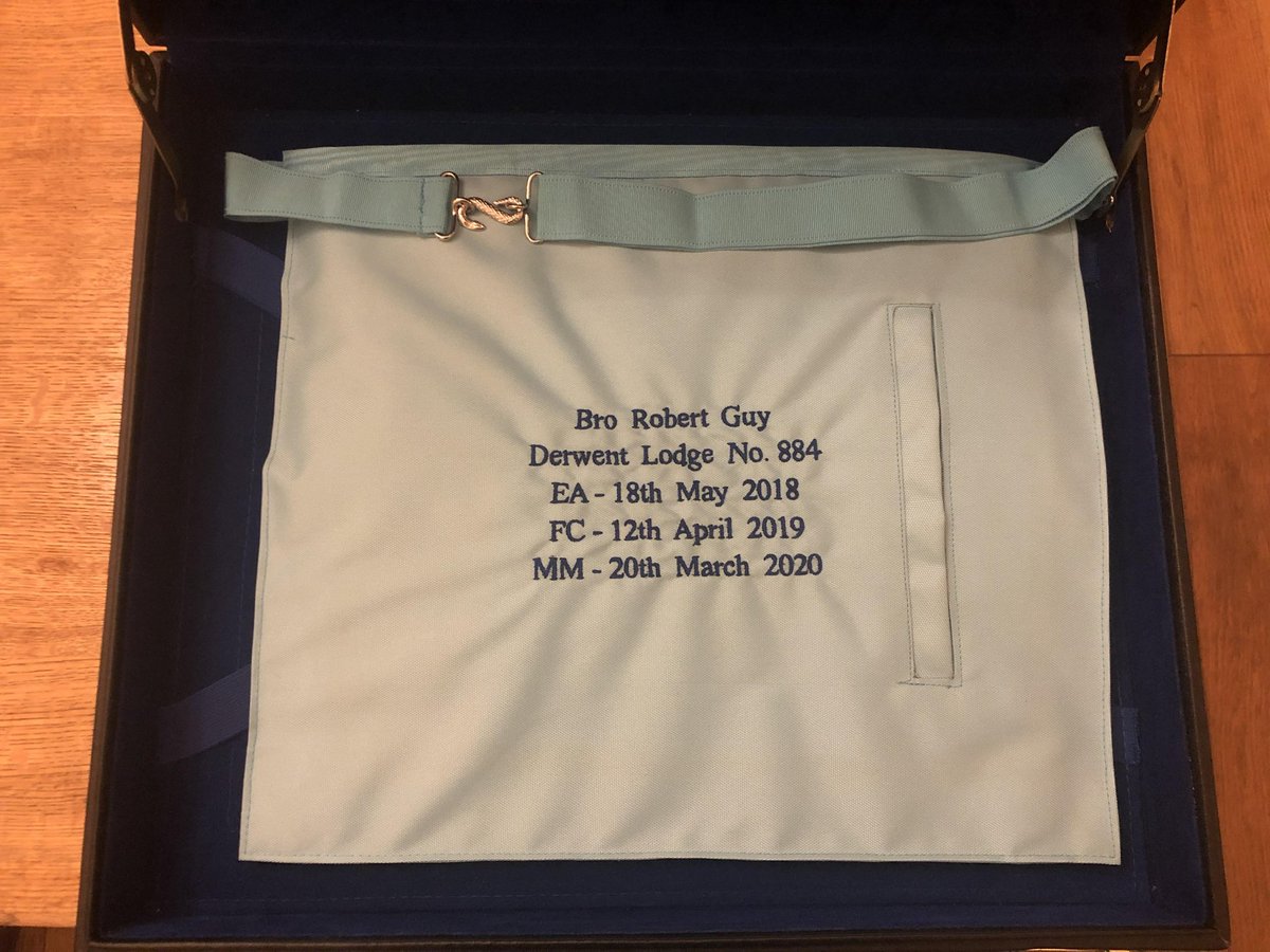 #ImAMason 
I joined in 2018 and what a journey it has been, both in masonry and myself. I love being part of something that connects us all and I now have friends all over the world. 
It really has made me a better man. 
#freemason
<a href="/derwentlodge884/">Derwent Lodge 884</a> 
<a href="/DerbysFreemason/">Derbyshire Freemasons</a>
