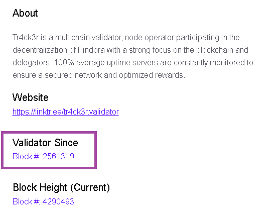 🎉Esta semana, festejamos o primeiro aniversario 🎂 do nosso Validador <a href="/Findora/">Findora</a> 🍾

Obrigado a todos que participam no projeto e que nos apoiam desde o inicio 🙏

Cumprimento especial aos nossos delegantes 🫂

Parabens a nossa equipa de profissionais👨‍🔧

💜findorascan.io/node?node=F498…