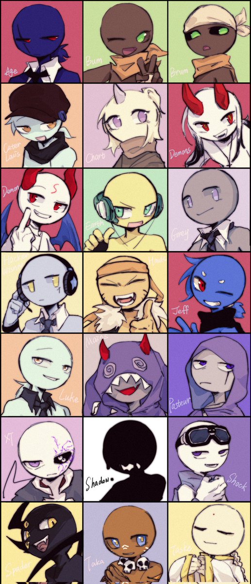 I start to draw my ocs' headshots and hope I can finish all of them one day
#stickman #火柴人 #オリ棒