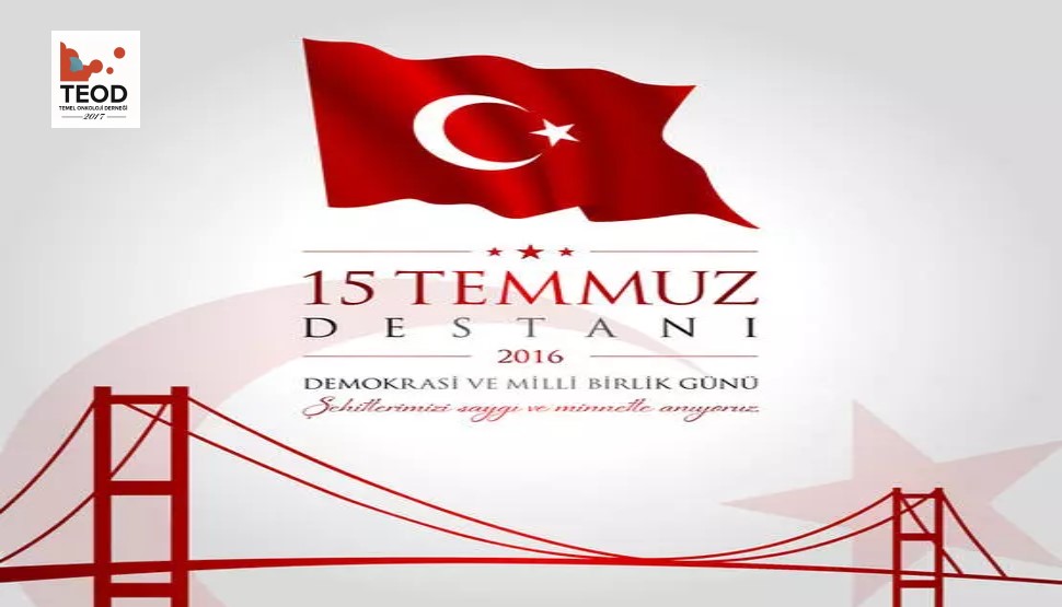 15 Temmuz Demokrasi ve Milli Birlik Günü
Aziz şehitlerimizi saygı ve minnetle anıyoruz