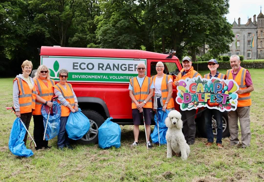 ecorangersni's tweet photo. Some of our volunteers will be at Camp Dalfest this weekend helping to keep it litter free. If you see us please say hello- we'll be the ones in Hi Vis showing how to combine bad dancing with excellent litter picking! 😂
#EcoRangersNI #Dalfest #KeepitClean https://t.co/vhxgzZdvTV