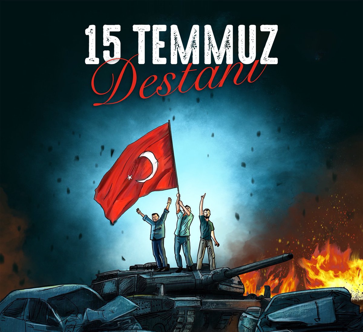 15 Temmuz kahramanlarını saygı, minnet ve rahmetle anıyoruz. 
#15Temmuz