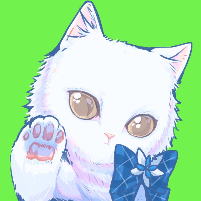 「蝶ネクタイ 白い猫」のTwitter画像/イラスト(新着)｜2ページ目