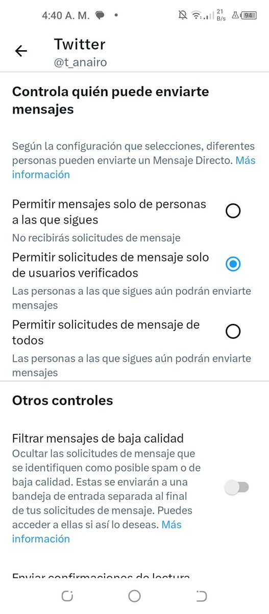 ARTISTAS si tienen comisiones abiertas vayan a conf y cambien la opción de mensajes directos, que elon acaba de poner esta opción en automático a todo el mundo